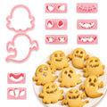 Halloween Cookie Cutters, 10Pcs Mini Ghost Cookie Stamps Set - color: Halloween Ghost