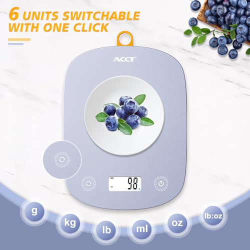 Digital Food Scale 11 lbs / 0.1 oz, Digital Kitchen Scale - color: Purple
