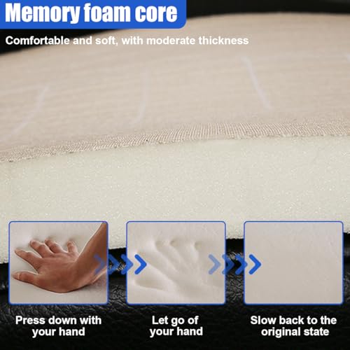 Car Seat Cushion Pad, Memory Foam Auto Seats Protector (Gray) - color: Grey