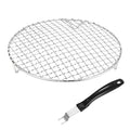 M METERXITY 1-Set Cooling Rack 9.4" Round 201 Stainless Steel, Silver - size: 9.4 Inch