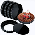 6 Pack 5in Mini Tart Pans with Removable Bottom for Baking