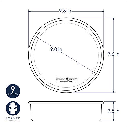 Nordic Ware Naturals Round Cake Pan, 9-Inch - size: 9 inches