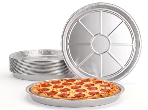 15-Pack 12-Inch Disposable Pizza Pans, Aluminum Baking Trays - size: 15 Pack
