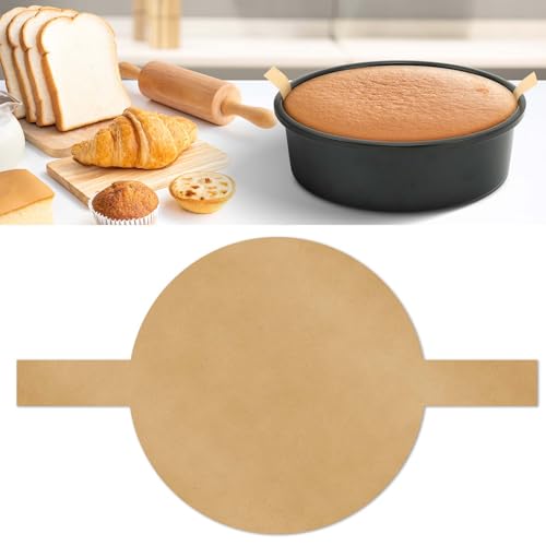 100 Sheets of 6-Inch Parchment Paper Rounds with Lift Tabs, Non-stick Precut Circle Cake Pan Liners, Ideal Baking Parchment Paper for Baking Cookies, Bread and Chiffon(Round 6in) - size: Round 6in