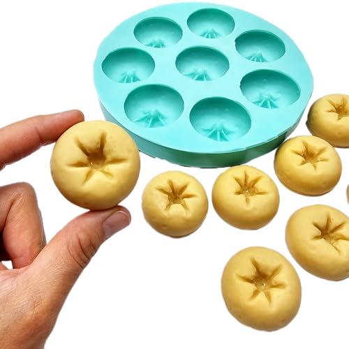 Mini Donuts Mold, Old fashioned donut silicone mold Soap Candle Mold for Wax Mold for Resin NS051