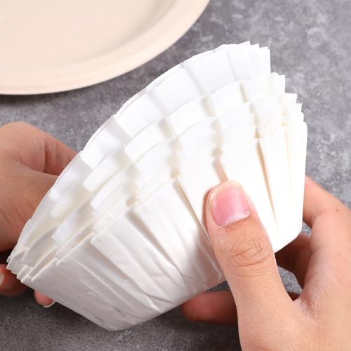 50 PCS Basques Cake Paper, 4 Inch Disposable Round Parchment Liners, Non-Stick Muffin Cupcake Liners Wrappers Oil Paper for Baking Air Fryer Cheesecake Cake Pan Oven