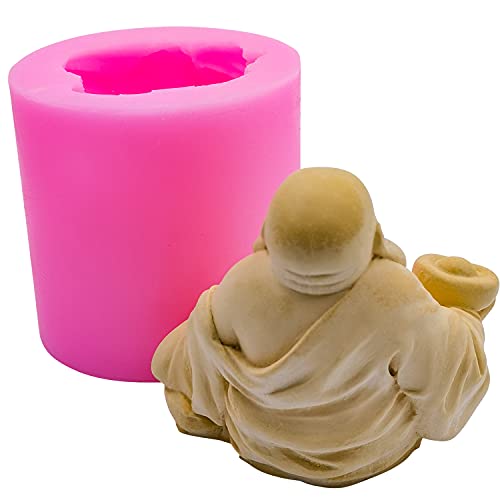 Redxin Buddha Silicone Soap Mold and Candle Mold for Handmade Soap and Candle Making, DIY Craft, Chocolate, Candy, Cake Making - color: Buddha-17