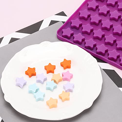 112 Cavity Mini Star Silicone Molds Fun Shaped Chocolate Molds for Homemade Dog Training Treats, Gummies, Candy, Chocolate Chips,Biscuits - size: Star Shaped-112 Cavity