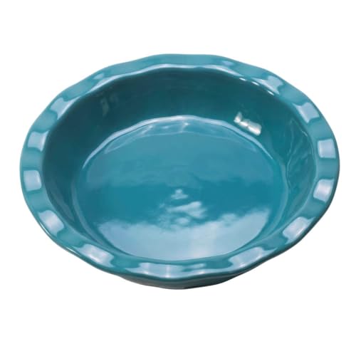 King Arthur Baking Company Ceramic Pie Pan, Decorative Fluted Rim, Distributes Heat Evenly, 8-Inch Round, For Oven-To-Table Serving - style: Pie, 8-Inch