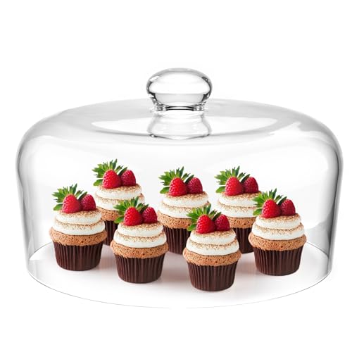 11 Inch Glass Cake Dome Cover - size: 11 Inch