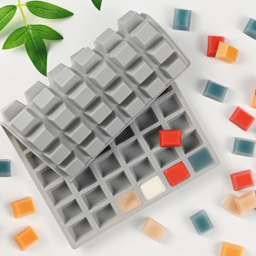 Square Caramel Hard Candy Molds, 72 Cavities Terrace Silicone Molds - color: 72 Cavity Square-Terrace Mold