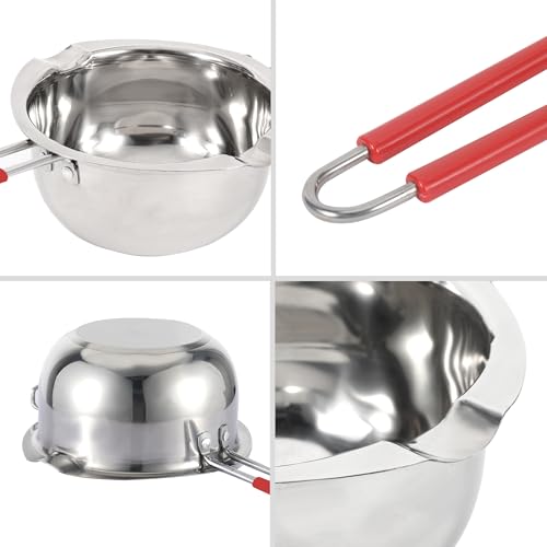 Stainless Steel Double Boiler Melting Pot, Double Boilers for Stove Top - size: 1.1 Quarts