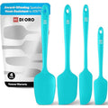 DI ORO Silicone Spatula Set - 600F Heat Resistant, 4-Pc Teal - color: Teal