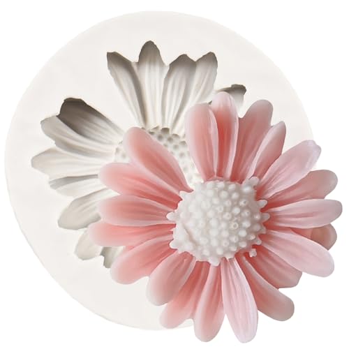 Chrysanthemum Flower Silicone Mold Daisy Flower Fondant Cake Molds - color: Style A