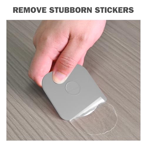 Pan Scraper, 5 Pcs Pot & Dish Scraper Plastic, Sturdy Scraper Kitchen Tool - color: Gray, size: 5 Pcs