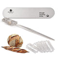2-in-1 Bread Lame, Stainless Sourdough Scoring Tool with 5 Blades, Sharp Dough Scoring Knife, Bread Scoring Tool with Leather Protector Cover Sourdough Bread Baking Supplies - style: Finesse