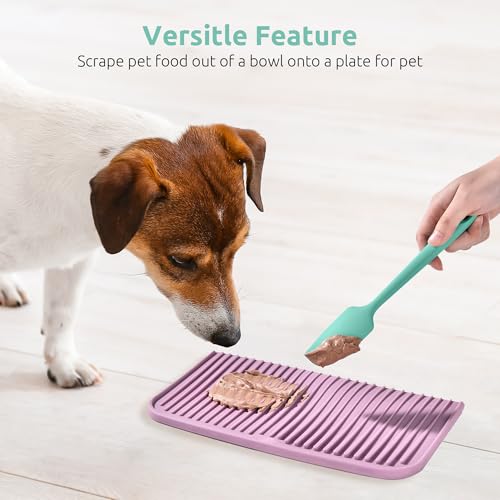 U-Taste Small Mini Silicone Spatula, 9in Rubber Jar Bowl Scraper, Aqua Sky - color: Aqua Sky