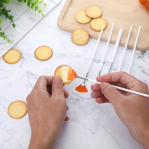 30 Pcs Food Brush, Cake Decorating Tools, Cake Paint Craft Paint Brushes, Fondant Tools, Cookie Decorating Kit, Baking Brush Diy Food Paint Pastry Brushes White Fondant Sugar