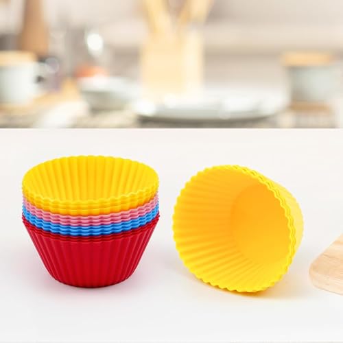 12-Pack Reusable Silicone Cupcake Liners