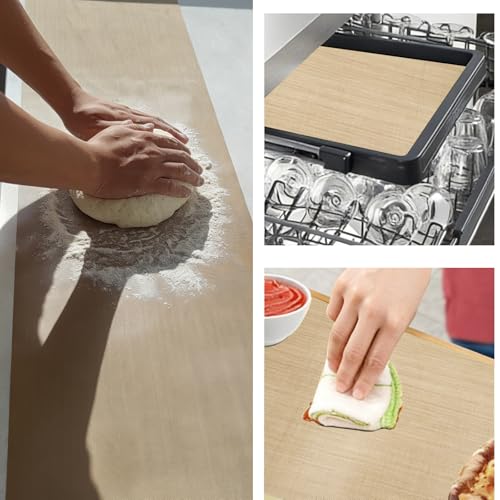 Silicone Baking Mat Roll, 12 IN x 6 FT Non-Stick Reusable Dough Pastry Cookie Sheet, Extra Large Freeze Dryer Mat for Countertop Protector, Pie Crust Rolling Supplies, Washable, Oil-Proof