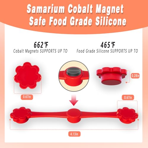 12pcs Air Fryer Magnets for Parchment Paper, Silicone Magnetic Buckles