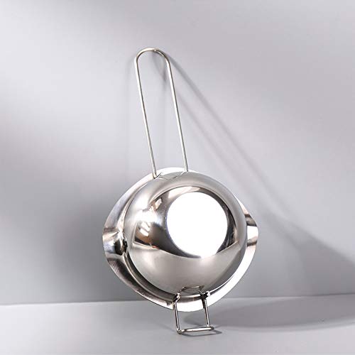 Double Boiler Stainless Steel Pot for Melting Chocolate, Candy and Candle Making (18/8 Steel, 2 Cup Capacity, 480ML) - size: 480ML