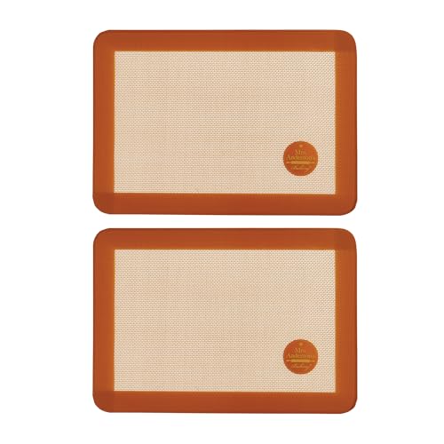 Mrs. Anderson’s Baking Non-Stick Silicone Quarter-Size Baking Mat Set, 8.5-Inch x 12-Inch, Set of 2 - color: Quarter, Set/2