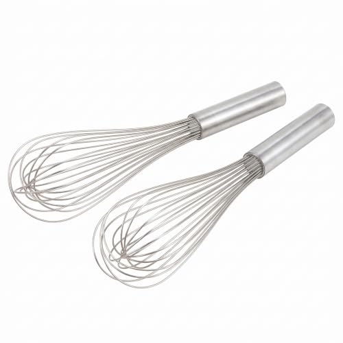 Winco 14" Stainless Steel Piano Whip (Pack of 2) - size: 14" (Pack of 2)