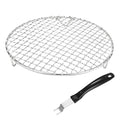 M METERXITY 1-Set Cooling Rack 9.1" Round 201 Stainless Steel, Silver - size: 9.1 Inch
