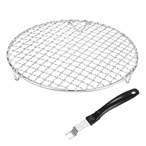 M METERXITY 1-Set Cooling Rack 9.1" Round 201 Stainless Steel, Silver - size: 9.1 Inch