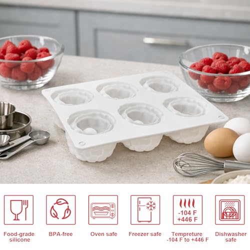 2Pack Raspberry Silicone Molds for Mousse Cake Fruit Pudding Raspberry Mold - color: 12-Cavity Raspberry