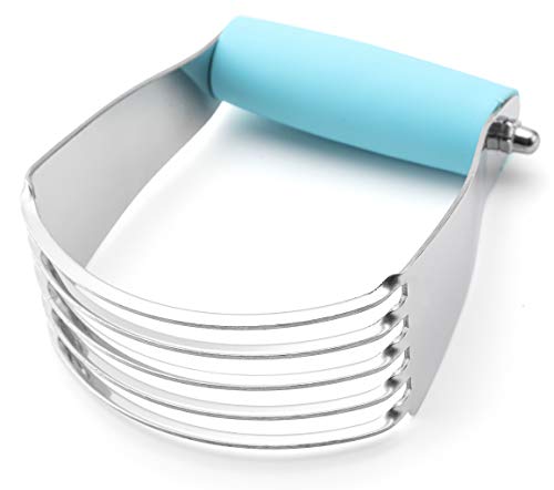 Spring Chef Medium Dough Blender Hand Tool, Durable Pastry Cutter, Aqua Sky - color: Blue (Aqua Sky), size: 3" Medium