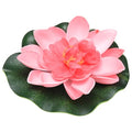 M METERXITY 1-Set Artificial Floating Lotus Flower 4 Inch, Dark Red - color: Dark Red, size: 3.9 Inch