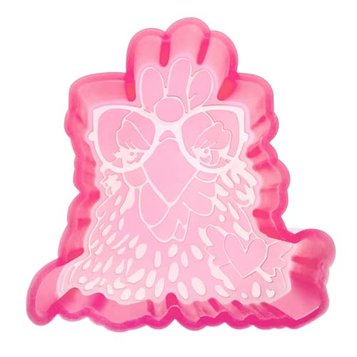 (300 Design Optional) MUBYOK M561 Chicken Silicone Freshie Mold for Baking Aroma Beads Car Freshie Supplies - color: Chicken