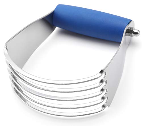 Spring Chef Medium Dough Blender Hand Tool, Durable Pastry Cutter, Sapphire - color: Sapphire, size: 3" Medium