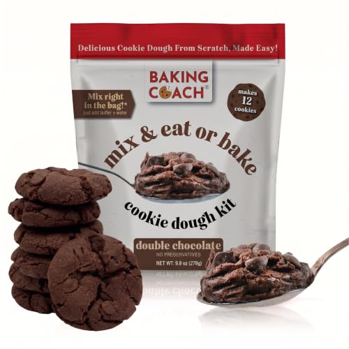 Baking Coach Mix & Eat or Bake Double Chocolate Edible Cookie Dough Mix