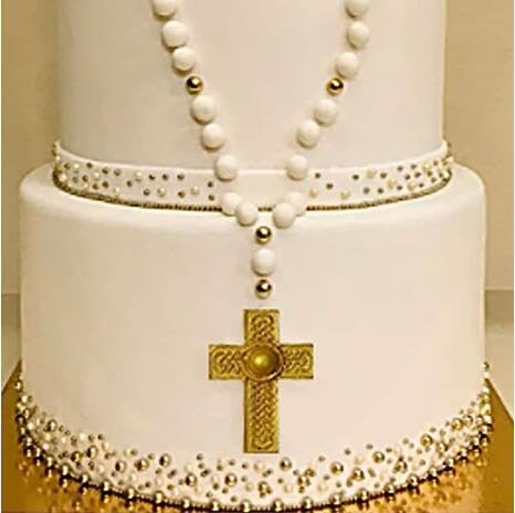 Cross Molds Silicone Fondat Cake Chocolate Mold 2pcs for Baptism Party Supplies - style: Cross Mold