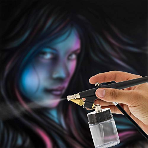 Master Airbrush E91 Airbrush Set Single-Action External Mix Siphon Feed