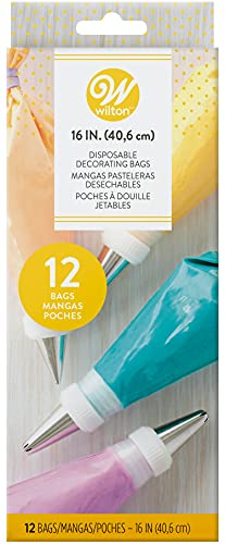 Wilton Disposable 16-Inch Decorating Bags (2 Pack) - size: 16" 2 count