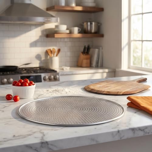 BESTonZON 16 Inch Stainless Steel Pizza Pan Screen