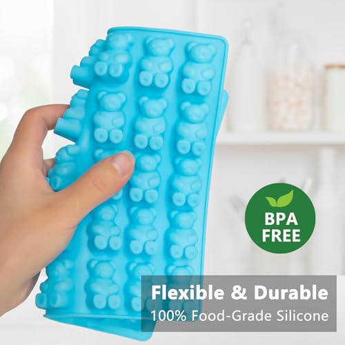 Large Silicone Gummy Bear Molds, Candy Molds, 4 Pack