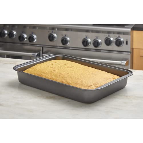 Nifty Solutions Cake Pan & Muffin Pan with Lid, 2 Piece Baking Pans Set - 9 x 13 Cake Pan & 12-Cup Muffin Pan, Non-Stick Pans, Kitchen Bakeware, Dishwasher Safe - style: Baking Pan with Lid