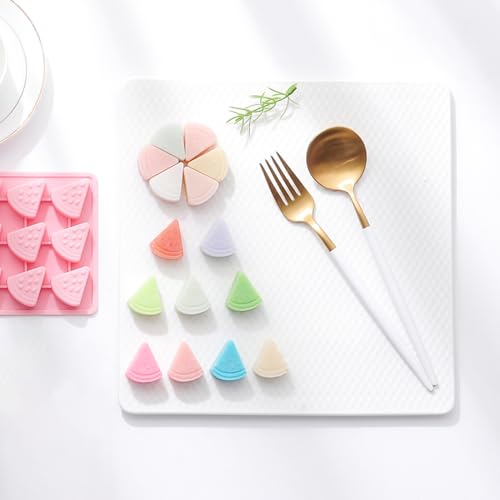 2-Pack Watermelon Shape Candy & Chocolate Silicone Molds, Non-stick, Pink - size: Watermelon