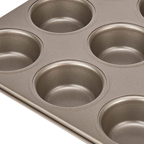 Cuisinart Chef's Classic Nonstick Bakeware 12-Cup Muffin Pan, Champagne - size: 1 Count, style: Muffin Pan