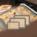 Silicone Baking Mat, 3 Pack Reusable Baking Mat, Non-Stick, Food Safe Silicone Mats for Baking, Oven Baking Sheet for Making Cookies, Macaroons, Bread(Grey 0.7mm) - color: Gray