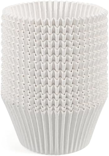 Caperci 150pcs White Jumbo Cupcake Muffin Liners for Baking Large Cups - color: White, size: Jumbo - 150 Count
