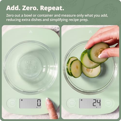 Greater Goods Food Scale, Slim & Compact Build, 1g Precision (Sage Green) - color: Sage Green