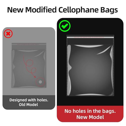 100 Count 10x13 Thick Self Sealing Cellophane Bags - size: 10x13（Pack of 100）