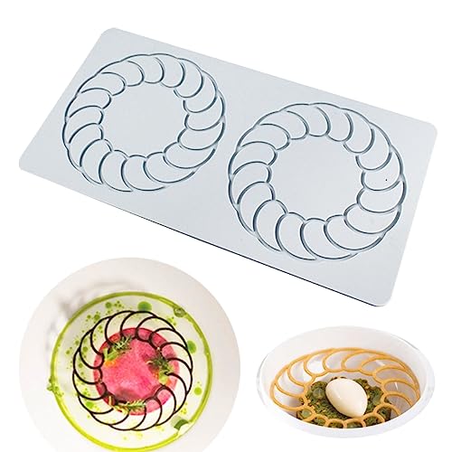 E Pepper Ring 3D Embossing Silicone Chocolate Candy Fondant Mold for Cupcake Top Sugar Craft Cake Decoration - size: E_ Pepper Ring