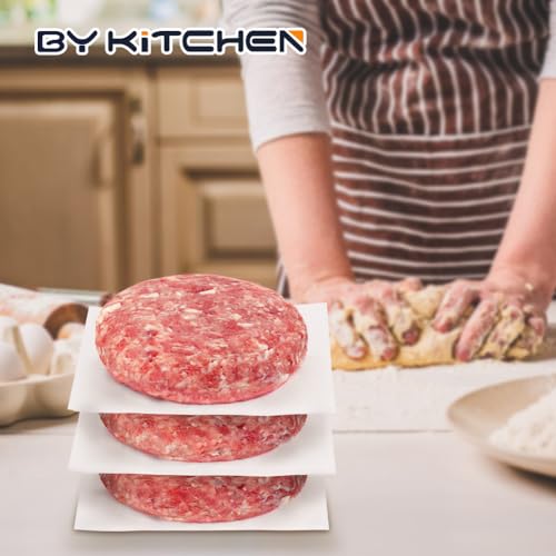 BYKITCHEN 6x6 Inch Square Burger Patty Paper for Smash Burger Press, 300pcs - size: 6 x 6 Inch
